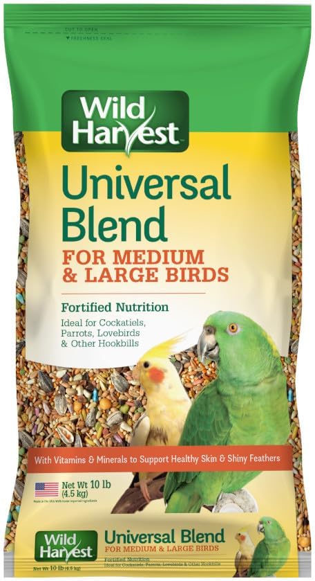 Wild Harvest Universal Blend For Small Birds 3 Pounds, Foritified Nutrition