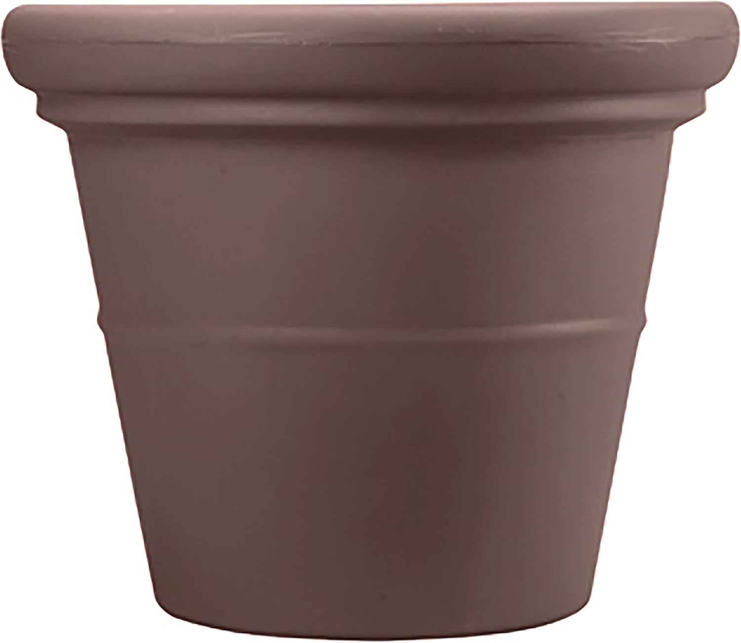 The HC Companies Terrazzo Large Round Plastic Plant Pot w/Rolled Rim - Lightweight & UV Resistant Gardening Pot for Herbs & More - Outdoor & Indoor Plant Pots w/Drainage (17” Black)