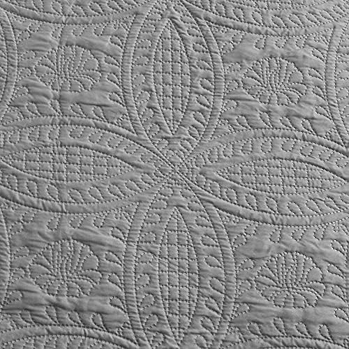 Love's cabin Quilts for Queen Bed Blue Bedspreads - Soft Bed Summer Lightweight Bedspread Comforter - Modern Style Coin Pattern Coverlet for All