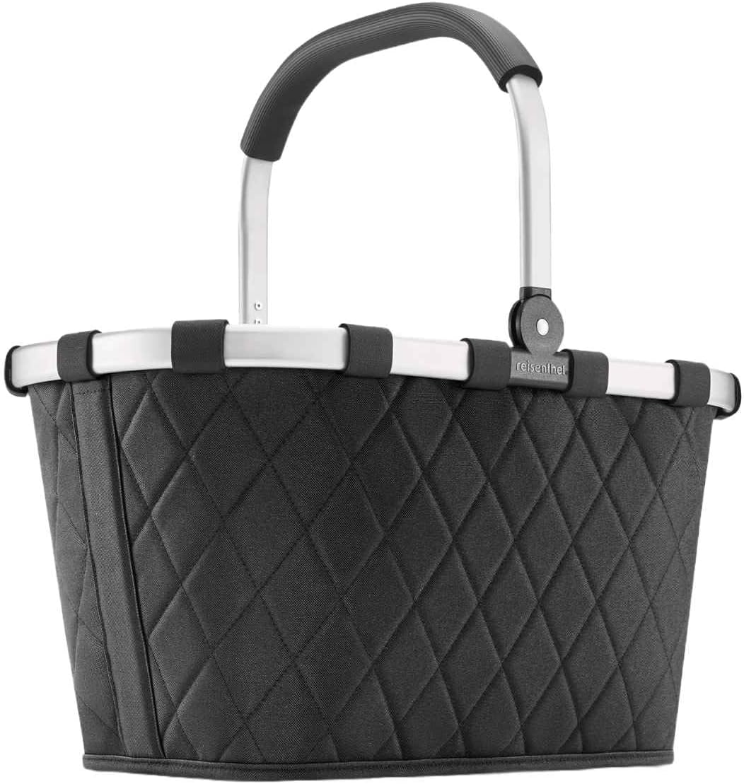 reisenthel carrybag frame black/black - Sturdy shopping basket with plenty of storage space and practical inner pocket - water-repellent