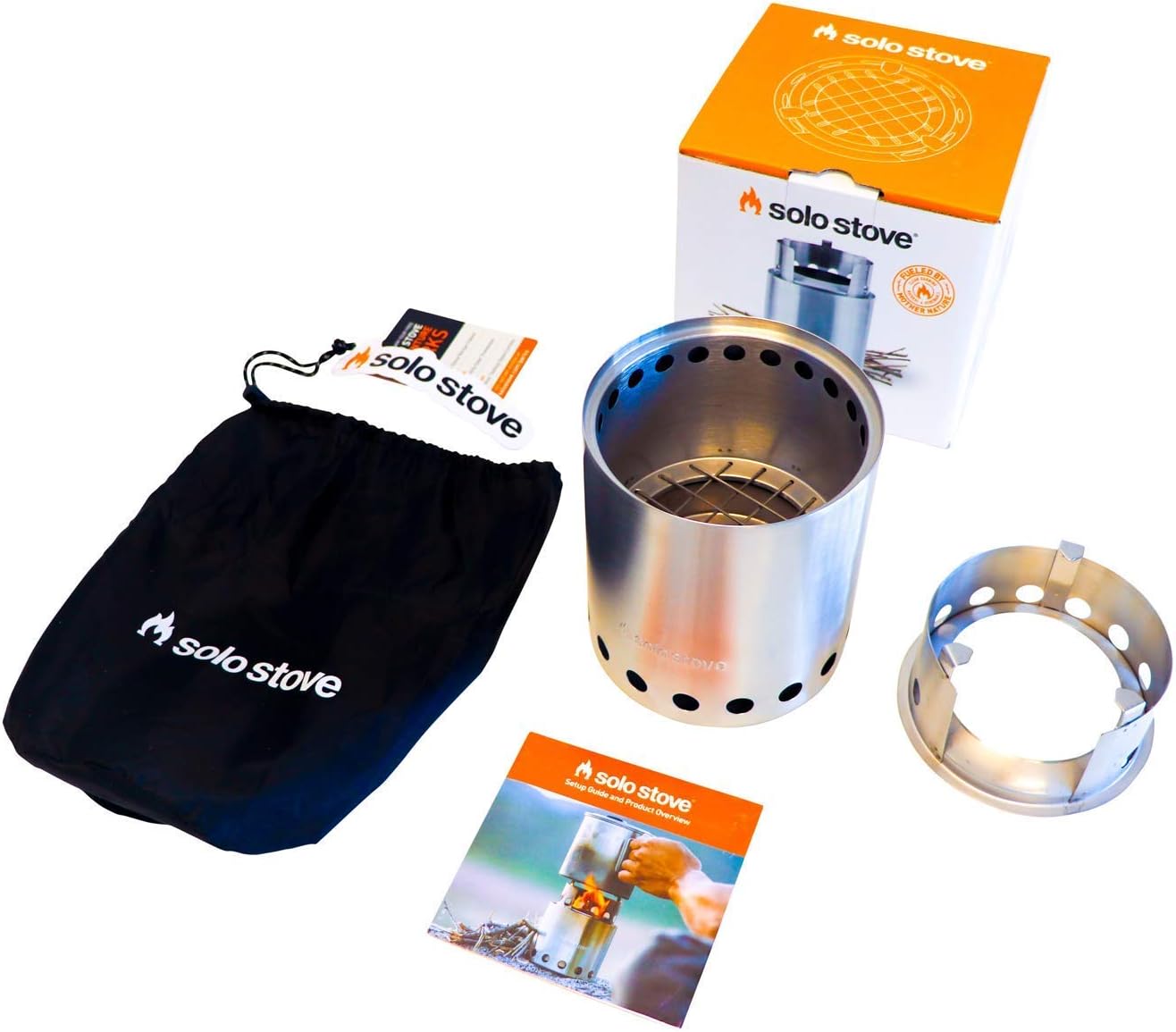 Solo Stove Titan Camping Stove Portable Stove for Backpacking and Outdoor Cooking Great Stainless Steel Camping Backpacking Stove Compact Wood Stove