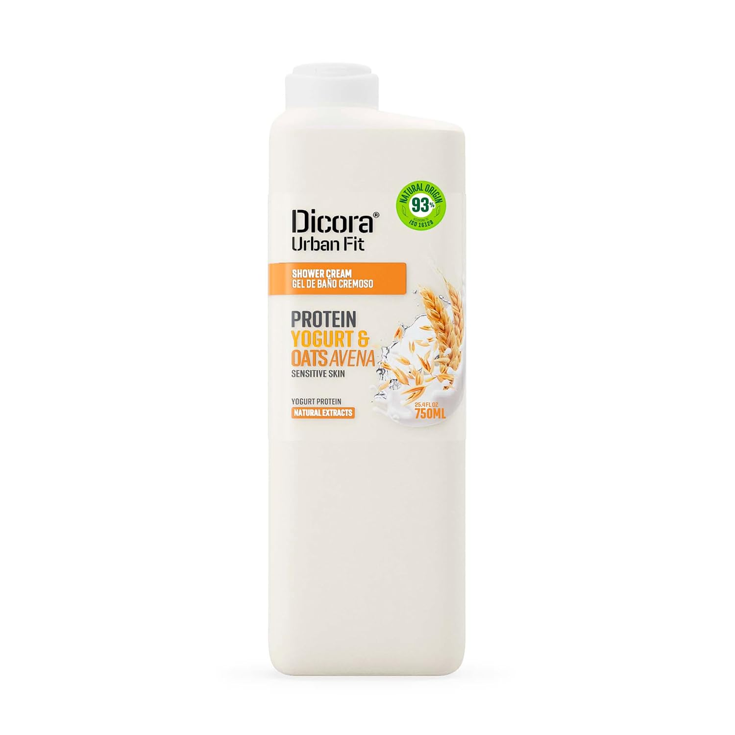Dicora Urban Fit Shower Gel - Women and Mens Body Wash for All-Day Hydration - Prevents Premature Aging with Vitamin C - Citrus and Peach - 25.4 oz
