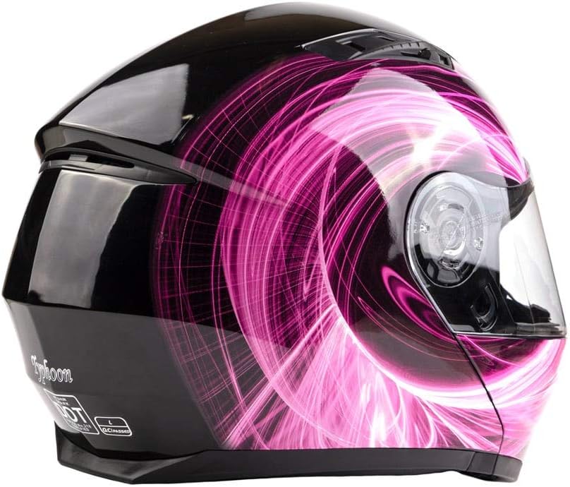 Adult Modular Motorcycle Helmet DOT w/Retractable Sunglass Full Face Flip-up Typhoon TH158