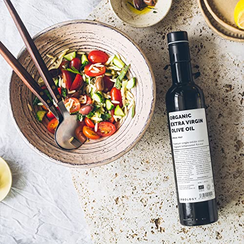 Erbology Organic Extra Virgin Olive Oil 17 fl oz - Early Harvest - 742 mg/kg Polyphenols - 0.15% Free Acidity - 100% Coratina Olives Hand-Picked and