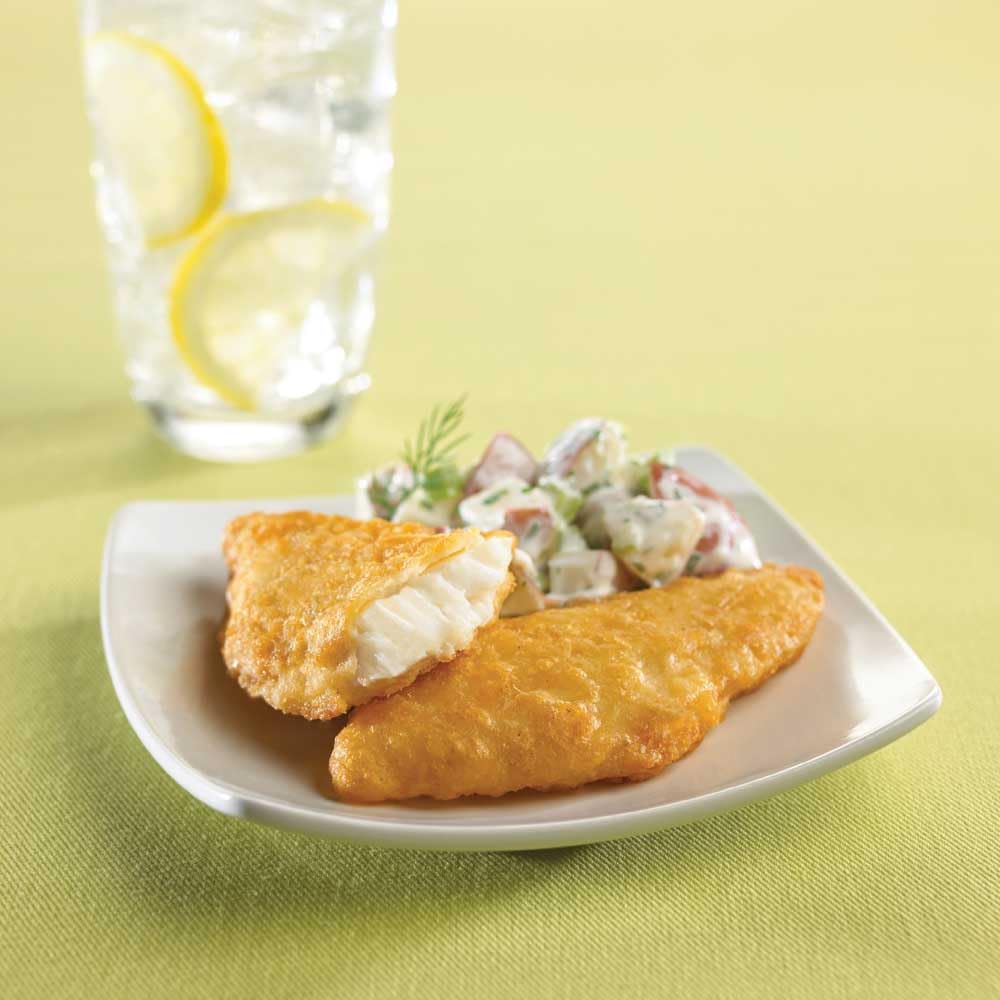 King and Prince Tavern Battered Cod Fillet - 2 to 3 Ounce, 10 Pound -- 1 each.