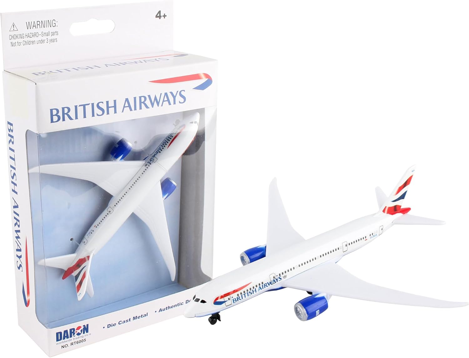 Daron British Airways Concorde Single Plane Toy , White Small