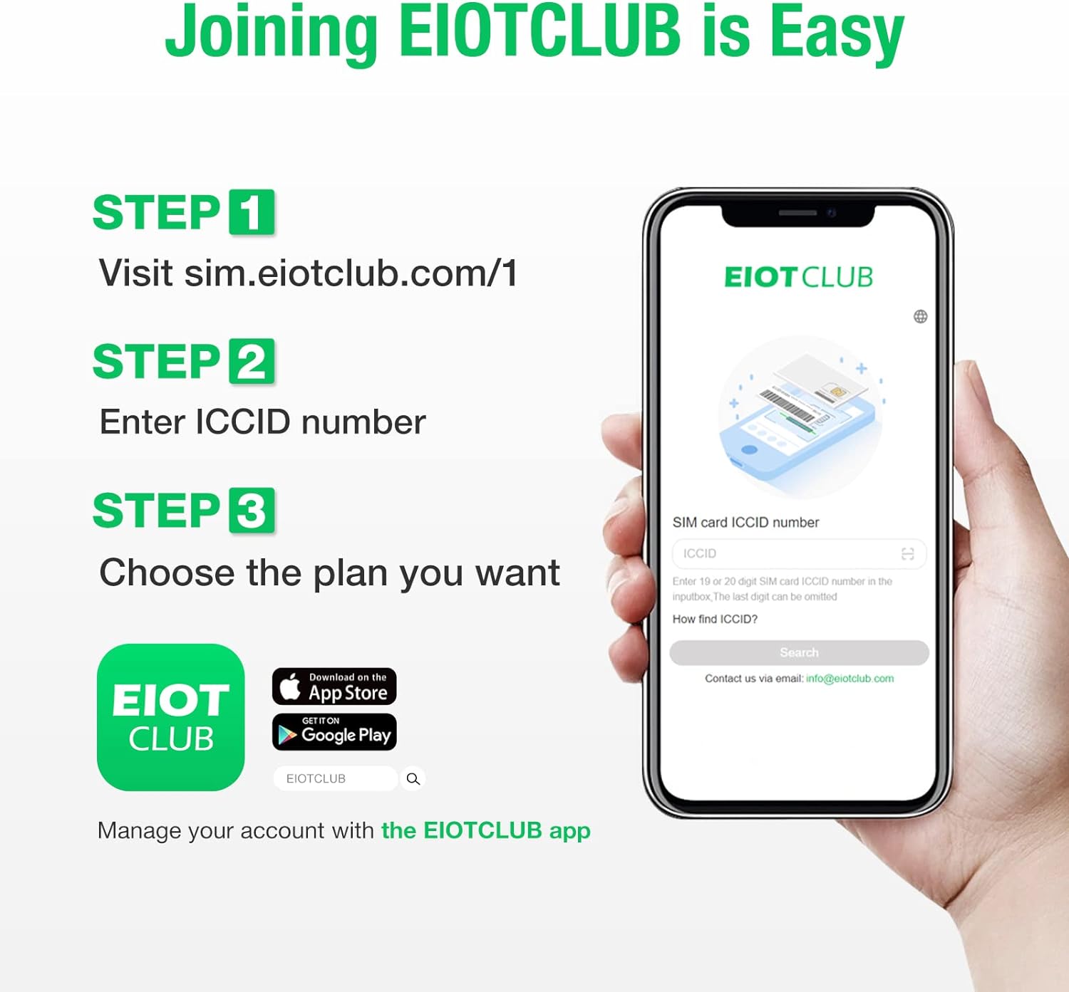 EIOTCLUB Data SIM Card Triple Play for 360 Days - No Contract | Support Unlocked Security Solar and Hunting Trail Game Cameras IoT Device