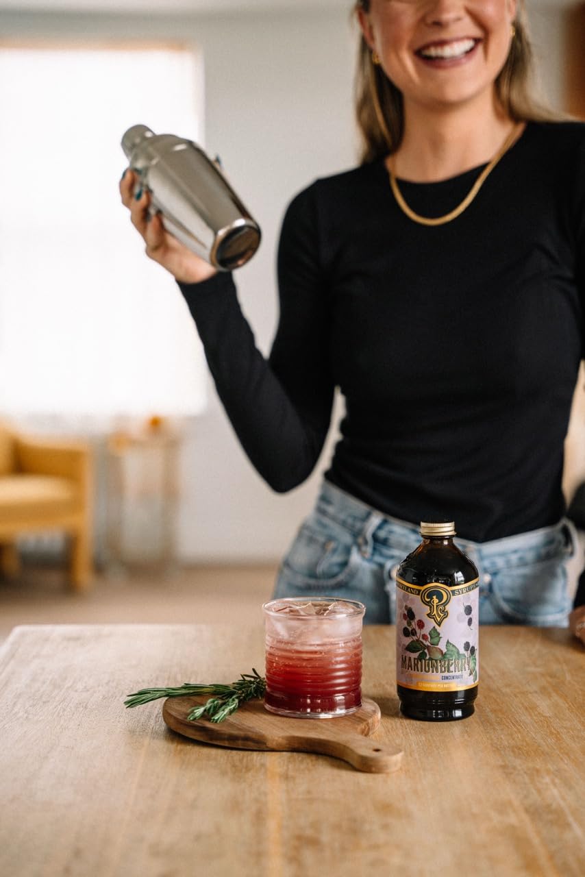 Portland Syrups Marionberry Syrup for Cocktails, 12 oz, 12 Servings