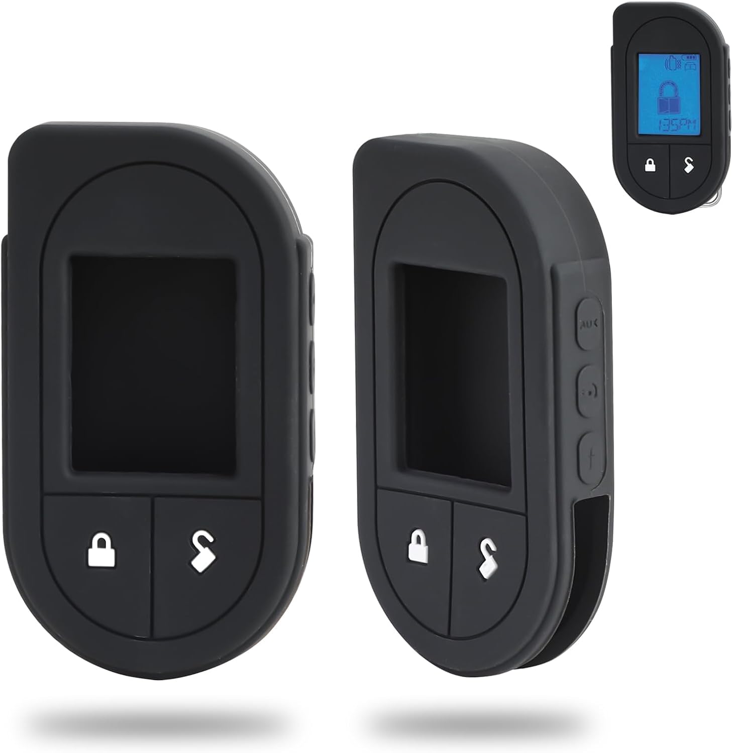 Remote Case for Viper, Soft Silicone Car Key Case Shell, Protective Fob Cover with Button