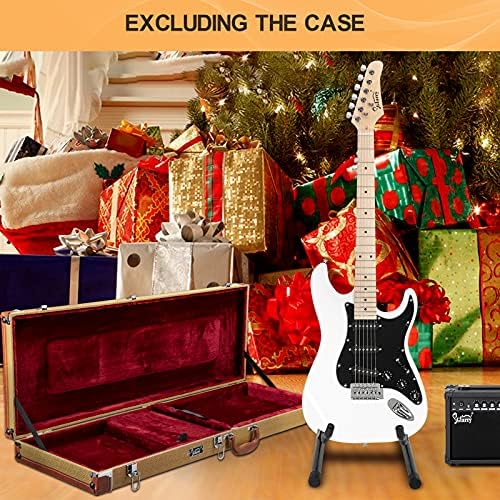 GLARRY Full Size Electric Guitar for Music Lover Beginner with 20W Amp and Accessories Pack Guitar Bag (DARK BLUE, 39" Right Handed)