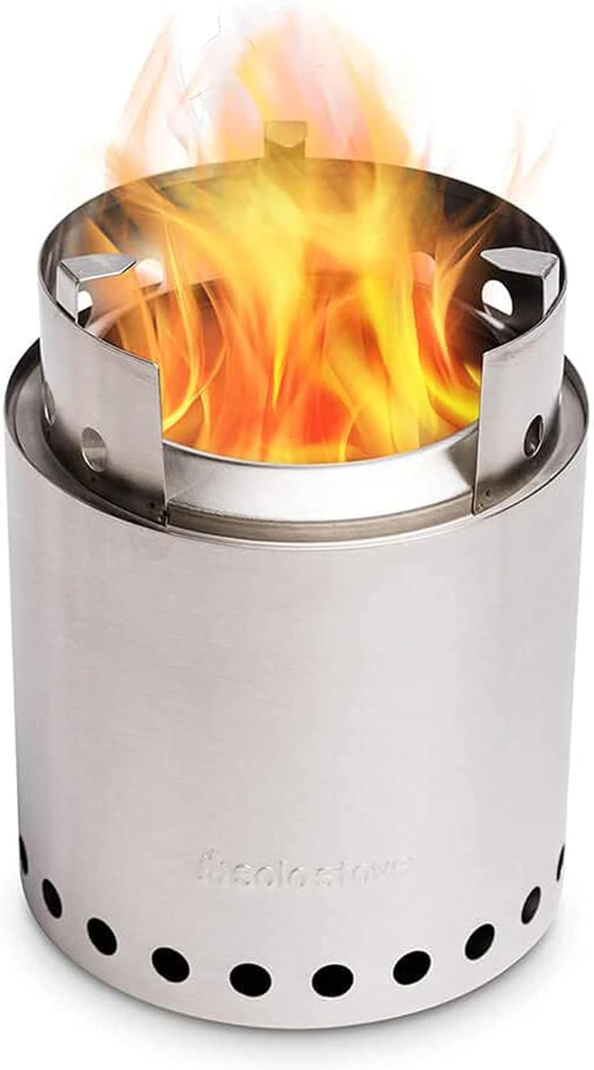 Solo Stove Campfire Camping Stove Portable Stove for Backpacking Outdoor Cooking Great Stainless Steel Camping Backpacking Stove Compact Wood Stove