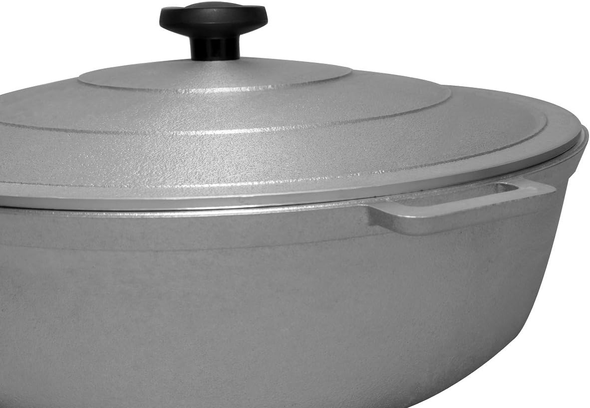 Uniware 9900 Super Quality Aluminum Caldero,Dutch Oven, 51 QT,Silver (55cm (21.7-Inch))