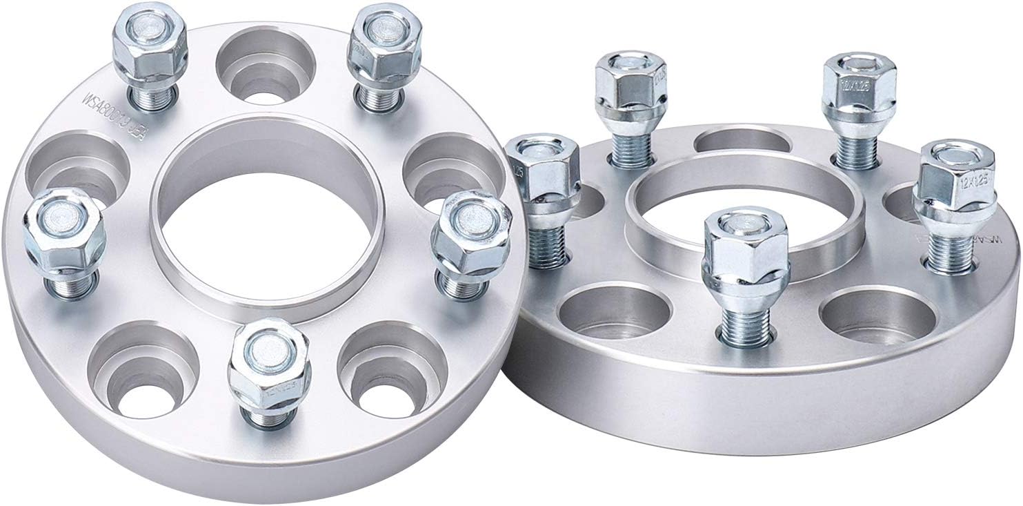 IRONTEK 5x114.3mm Wheel Spacers Fit Nissan Infiniti (M12x1.25, 66.1 Hub Bore) for Nissan 370Z, 350Z, 300ZX, Maxima, Sentra, for Infiniti FX35, FX45