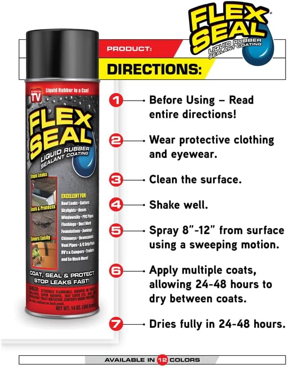 Flex Seal White Rubber Spray Sealant 2 oz.
