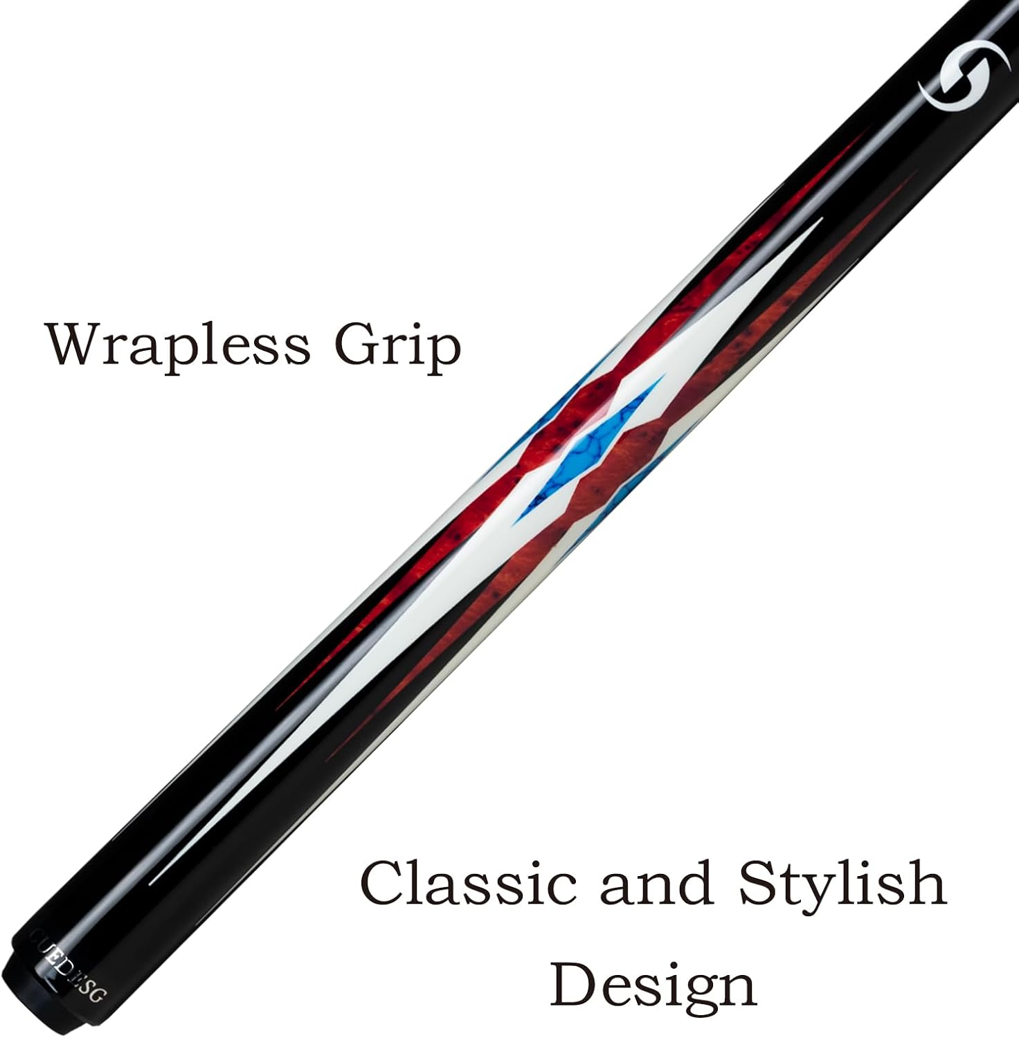 Carbon Fiber Pool Cue Stick 10.5mm/11.8mm/12.5mm,Low Deflection Pool Stick,Professional Cue Stick with Case