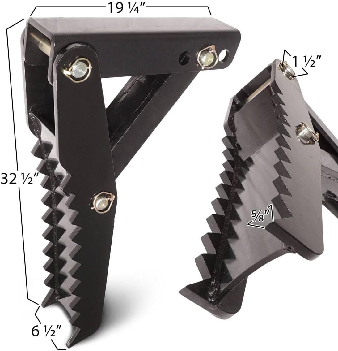 32" Extreme Weld On Backhoe Thumb Hoe Clamp 5/8" Steel Plate Assembly Adjustable