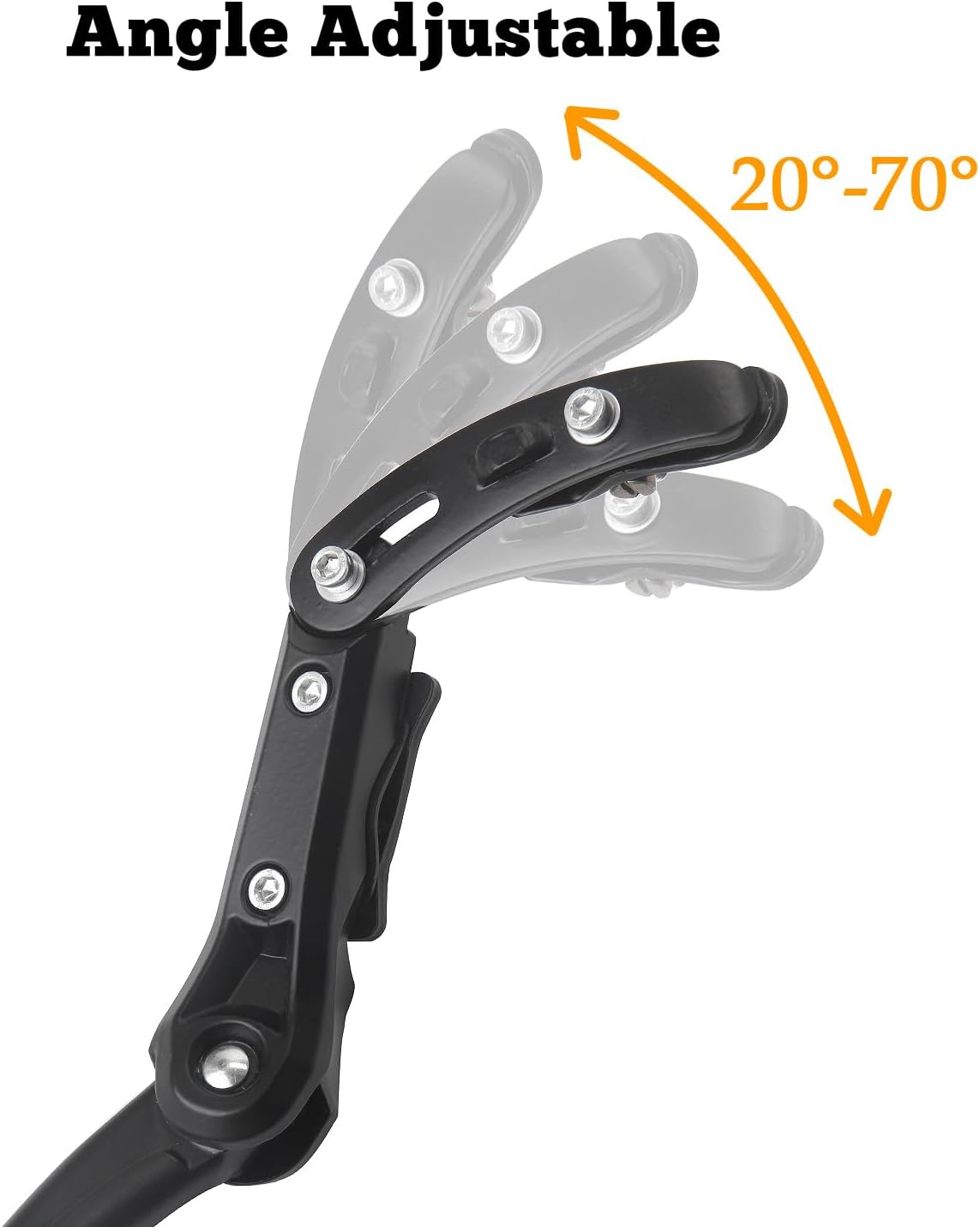 Sataway Bike Kickstand Adjustable Rear Mount Aluminum Alloy Bicycle Kickstand for 24” 26” 700C 27.5” 28” inch Mountain Bike Adult Bike