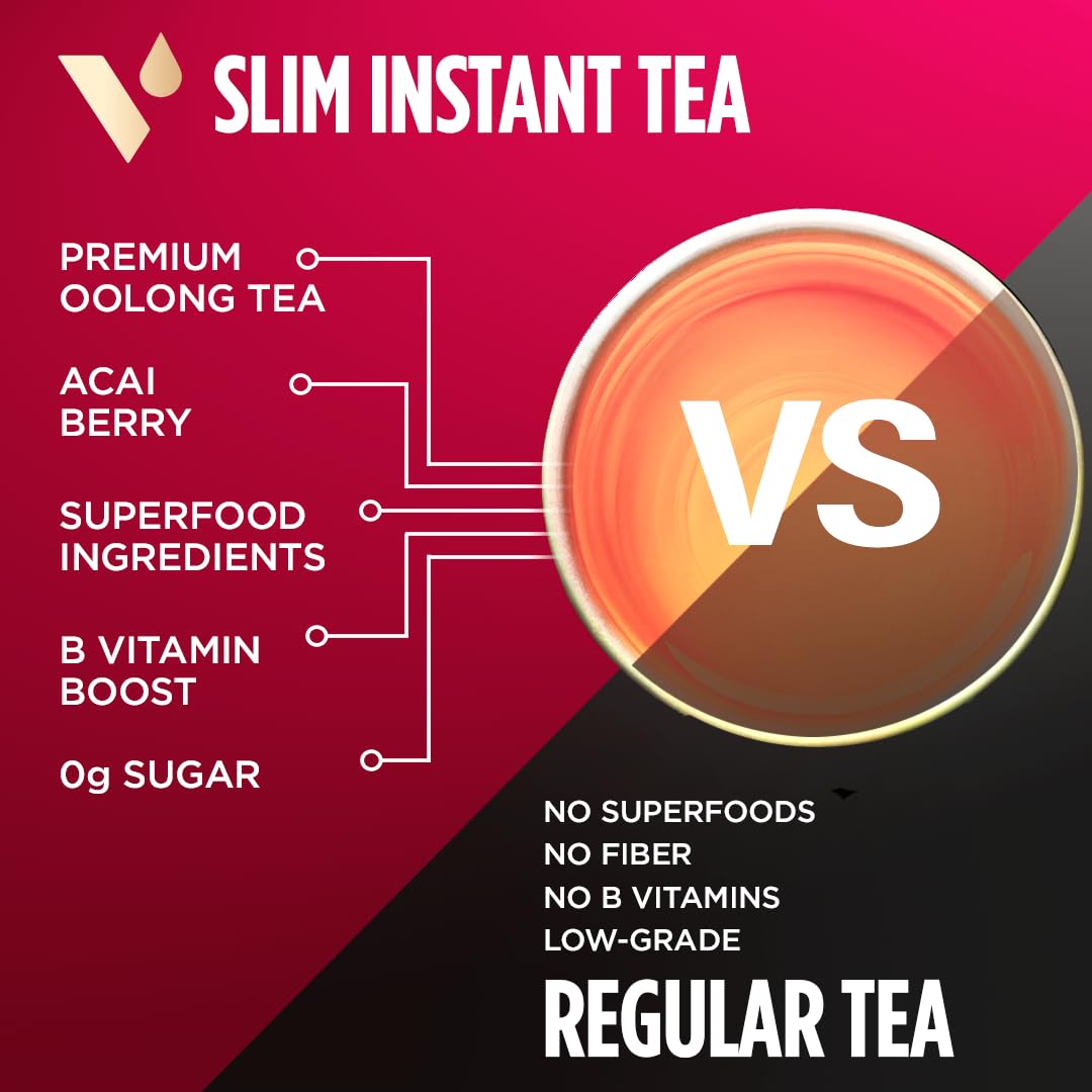 VitaCup Green Tea Instant Packets with Matcha, 16ct | B Vitamins, D3