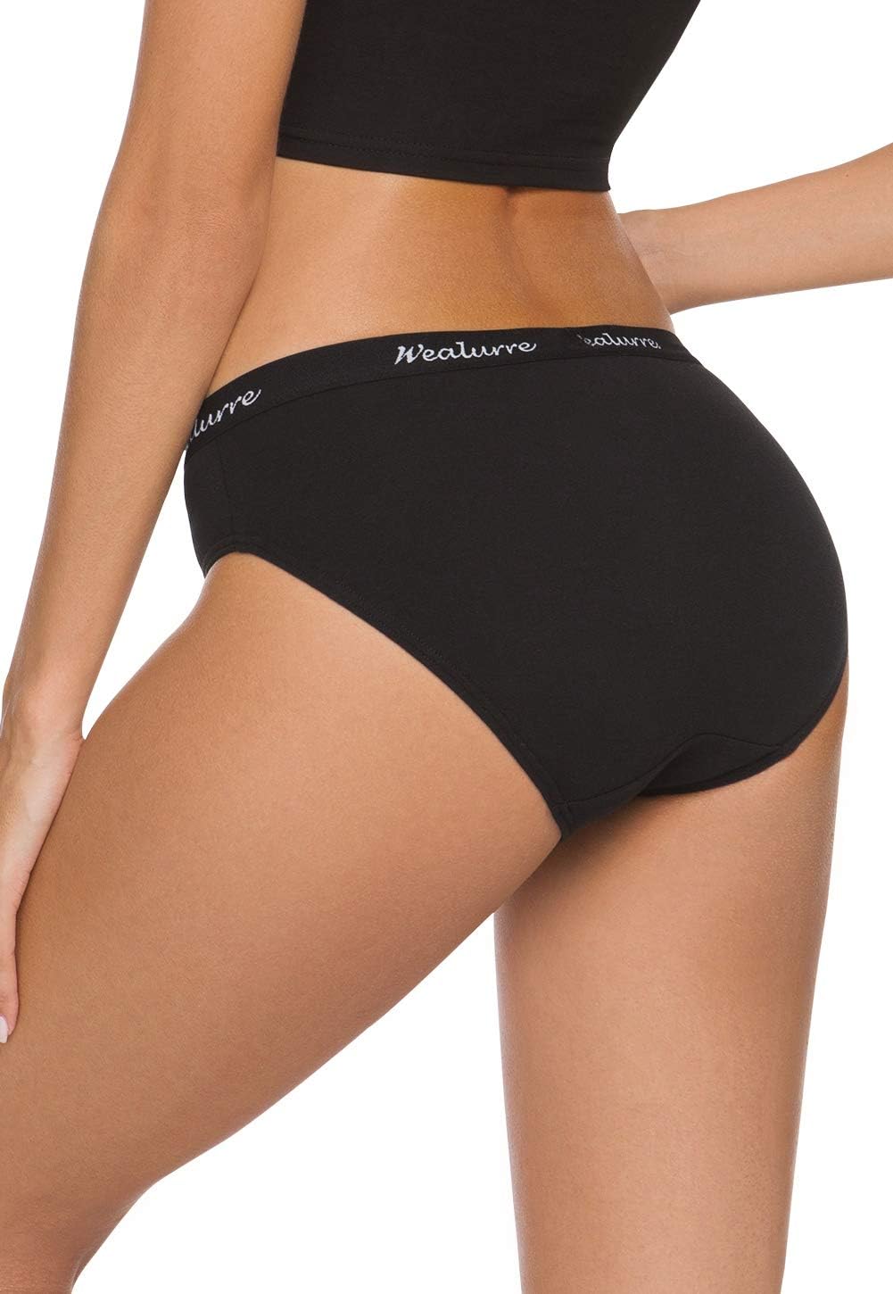 Wealurre Womens Underwear Cotton Bikini Breathable Sport Low Rise Panty for Women Multipack