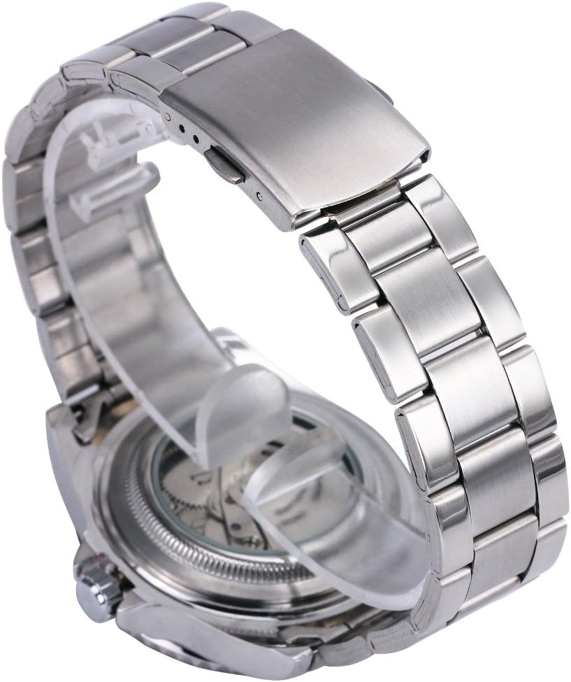 MASTOP Men Automatic Mechanical Watches Full Steel Waterproof Mens Watches | Calendar,Fashion Wristwatch for Men