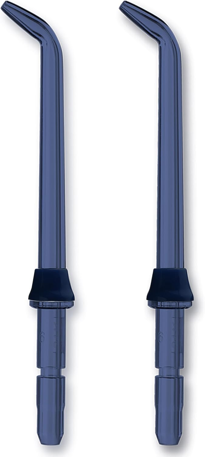 Waterpik Handheld Water Flosser Low-Flow Replacement Tips, 2 Count JT-360E | Genuine Waterpik Brand Precision Refill Nozzles Heads for Every Day Gum Health, Blue, Replace Every 6 Months