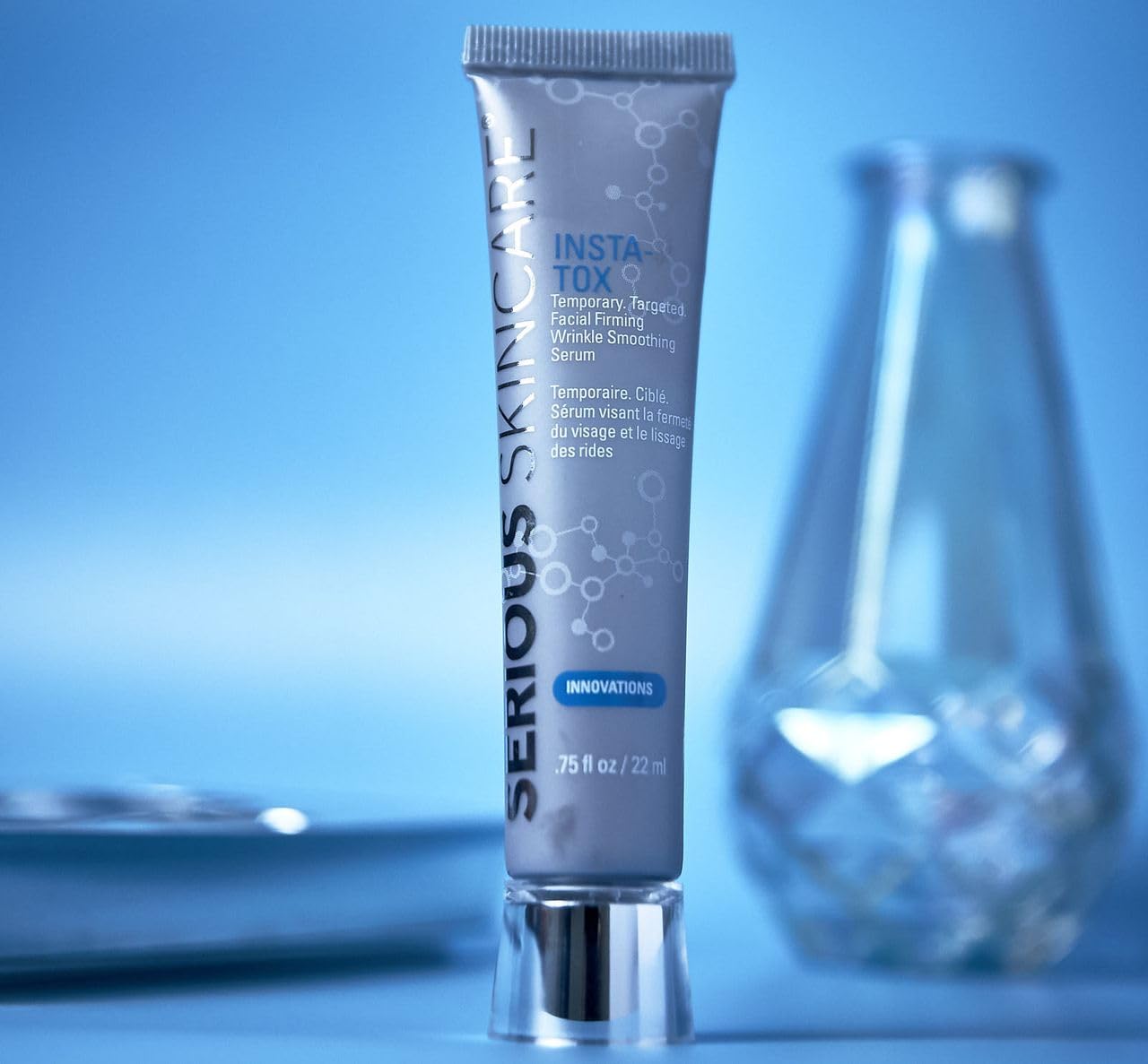 Serious Skincare INSTA-TOX Instant Wrinkle Filler for Face Serum, to Smooth + Blur Fine Lines, Deep Wrinkles, Lip Lines, Crow’s Feet & Pores, Temporary Face Tightener, for Smoother Skin .75 oz