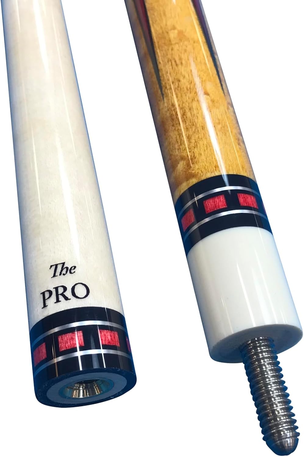 Meucci SB3-R Handcrafted Billiards Pool Cue Stick w/PRO Shaft - Red + Hard CASE