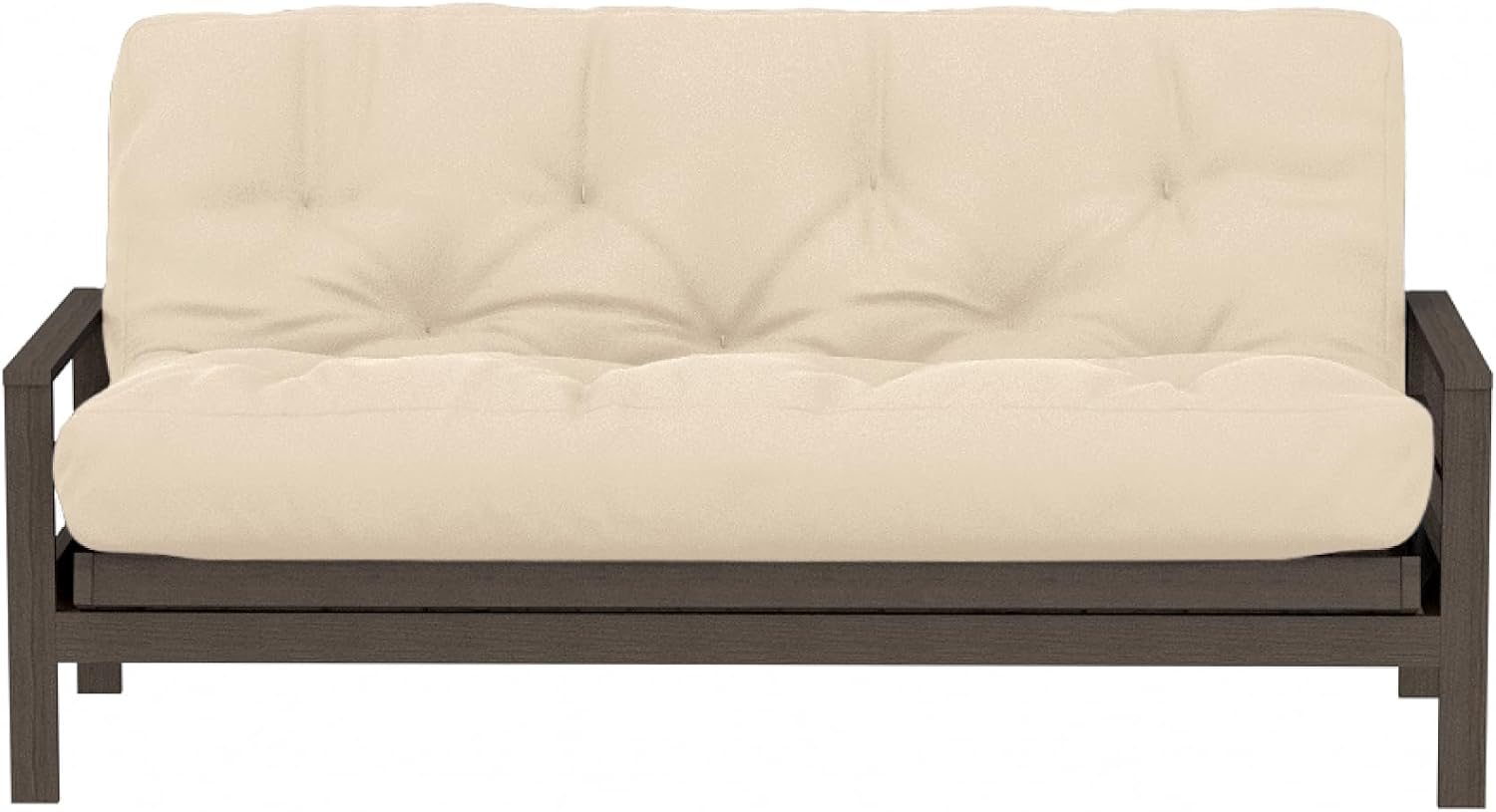 Royal Sleep Products by The Futon Factory 12 inch Foam Futon Mattress - Solid Black Fabric - Full Size - CertiPUR Certified Foams - Made in USA - (Frame not Included)