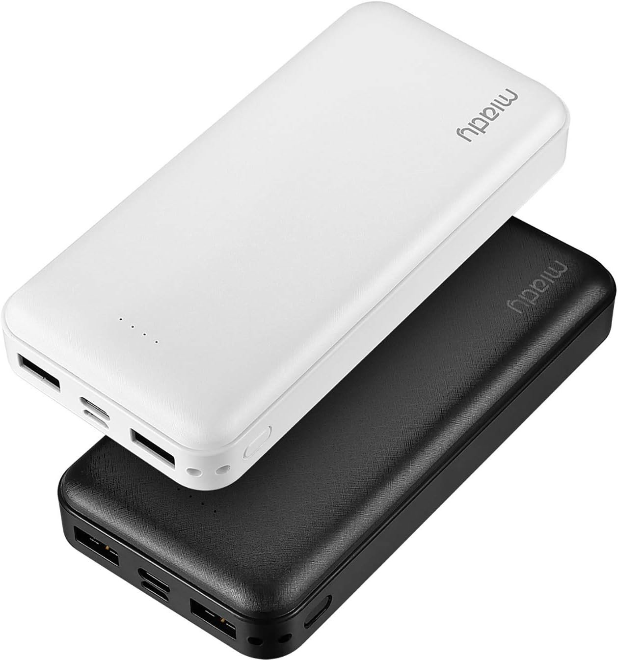 Miady 2-Pack Portable Charger 22.5W Power Bank 20000mAh Travel Battery Pack