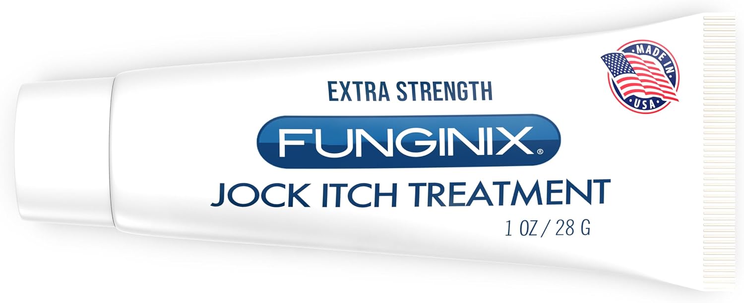 FUNGINIX Jock Itch Treatment - Relieves Itching, Burning, Scaling, and Chafing, Natural Anti Itch Treatment with Tolnaftate