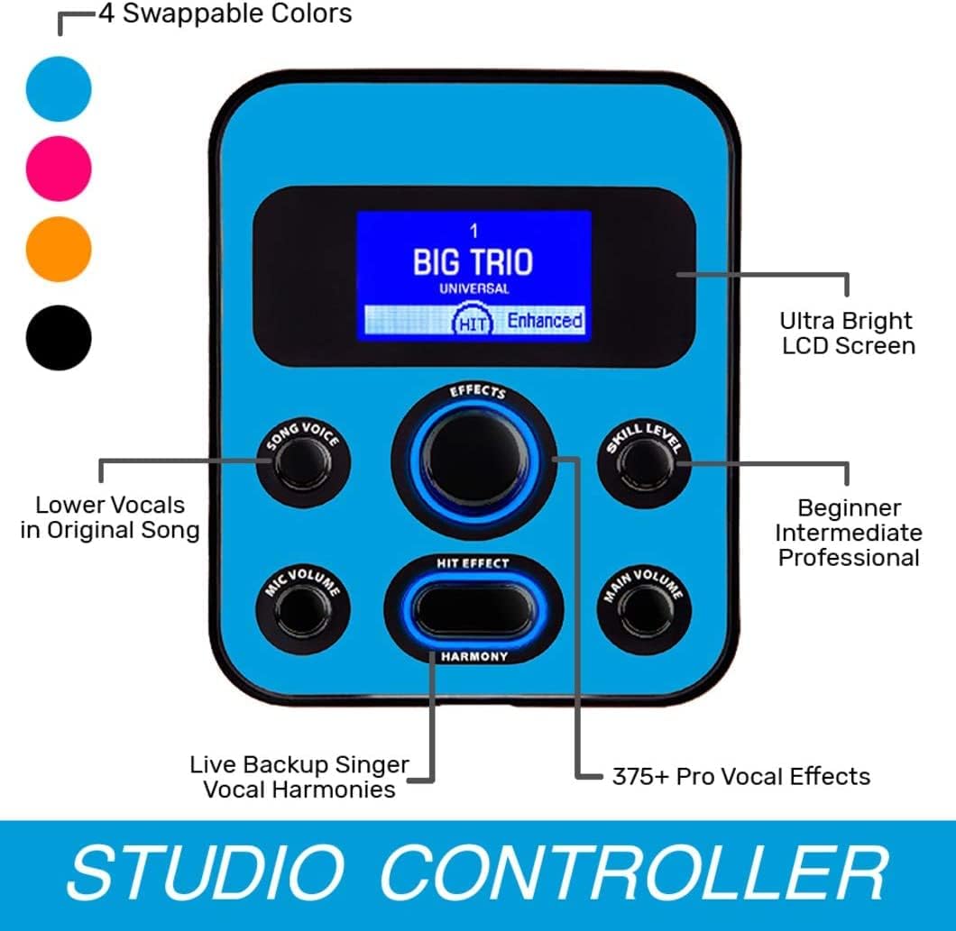 Portable Karaoke Machine On Shark Tank, Kids & Adults, All-In-One Karaoke System, 350+Voice Effects & Autotuning, PA Speaker, Party Bundle