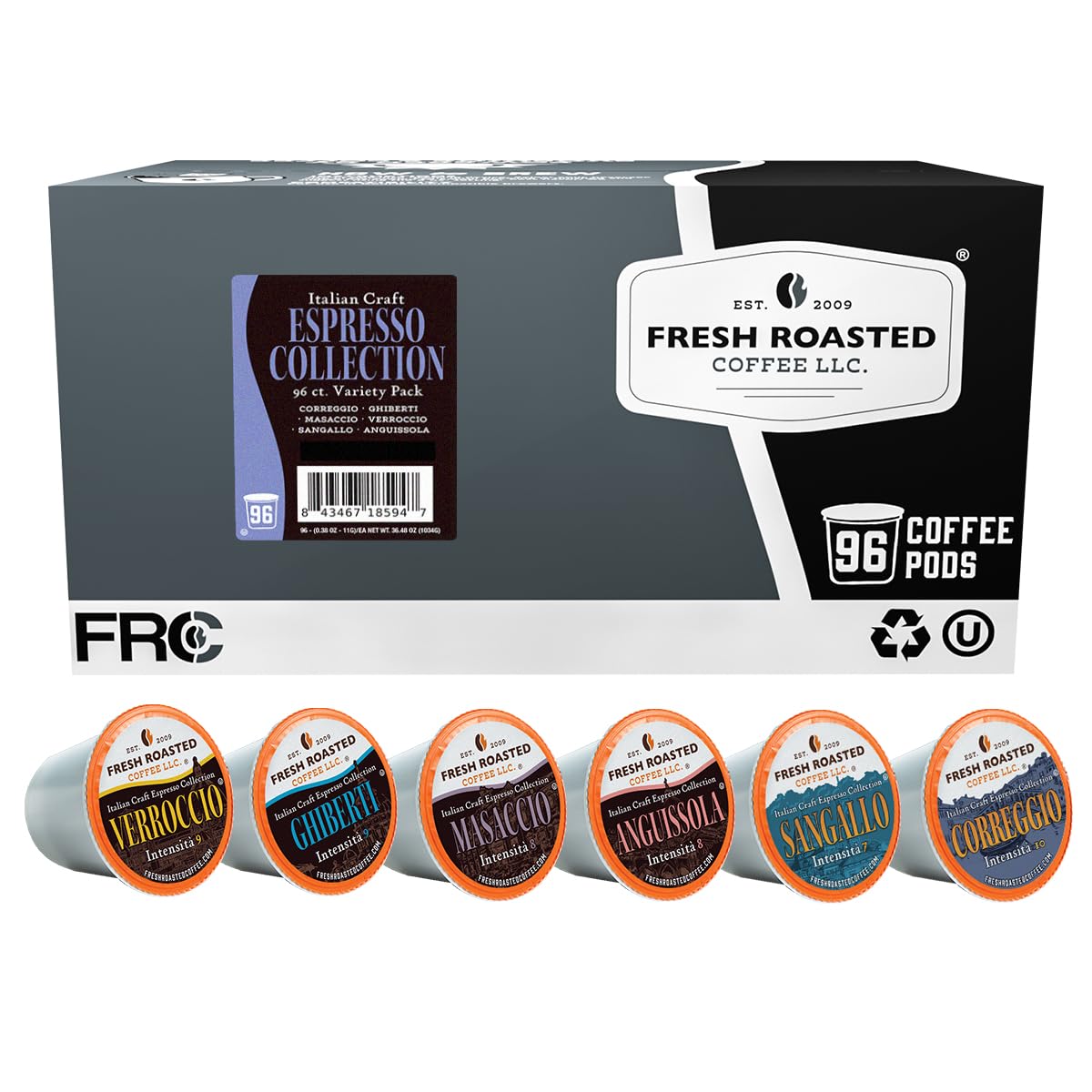 Fresh Roasted Coffee, Organic Colombian K-Cup Pods for Keurig Brewers, Medium Roast, USDA Organic, Kosher, 24 Count (Pack of 3)