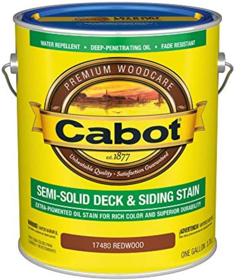 Cabot 140.0003005.007 Wood Toned Deck & Siding Stain, Pacific Redwood