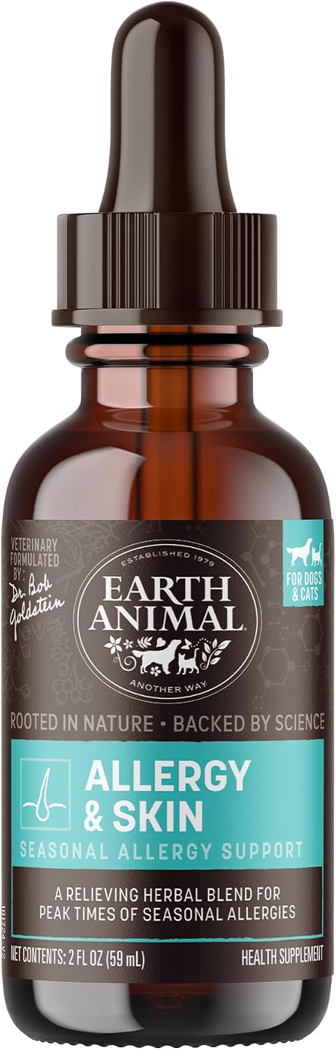 Earth Animal Apothecary - Urinary & Kidney Relief for Dogs & Cats - 2 fl oz | Herbal Remedies Liquid Supplement Blend - Uva Ursi, Couch Grass, Gravel Root, Yarrow, Cleavers, Marshmallow Root, Cornsilk
