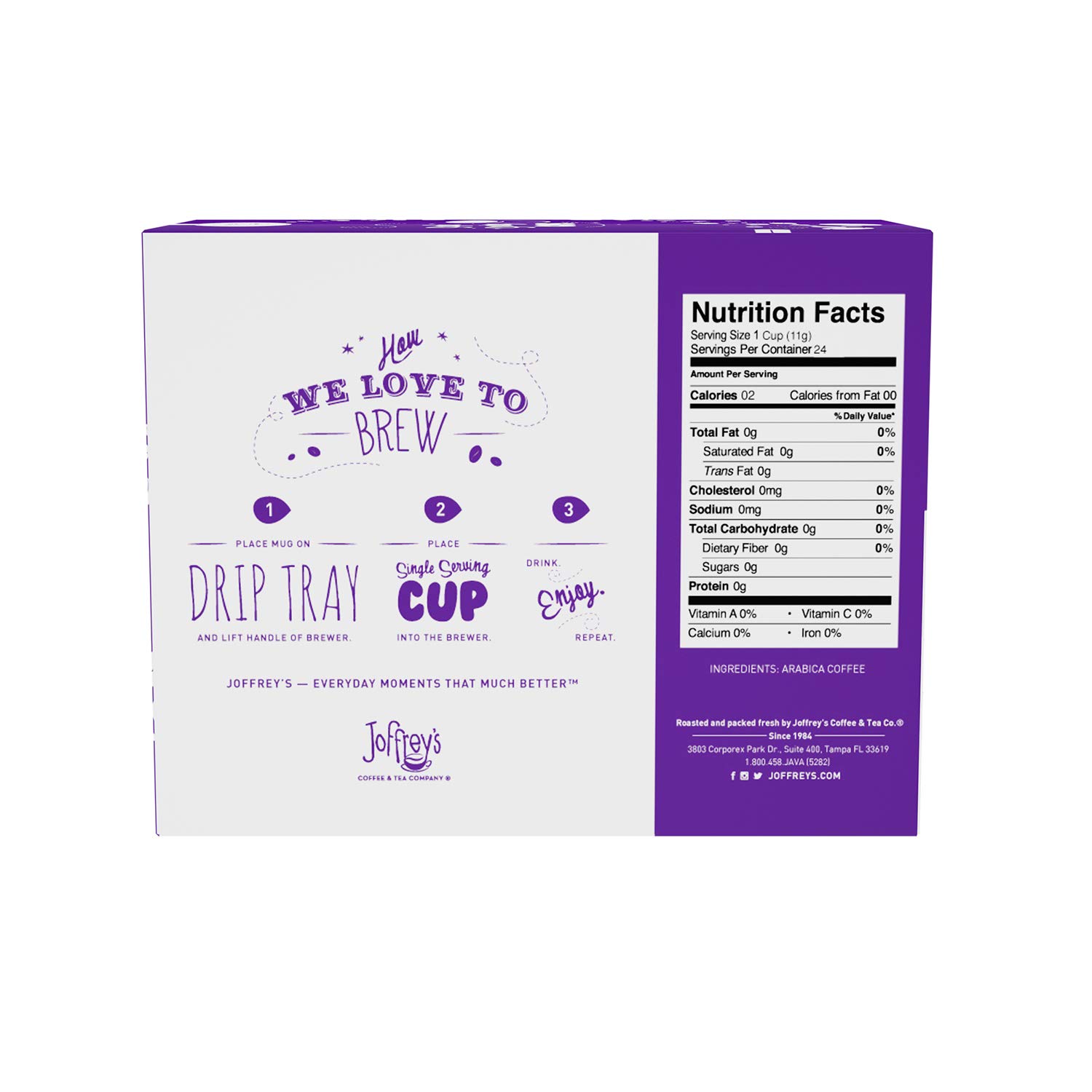 Joffrey's Coffee - Breakfast Blend, Artisan Medium Roast Arabica Coffee Beans, Smooth-Bodied Blend, Balanced Flavor & Aroma