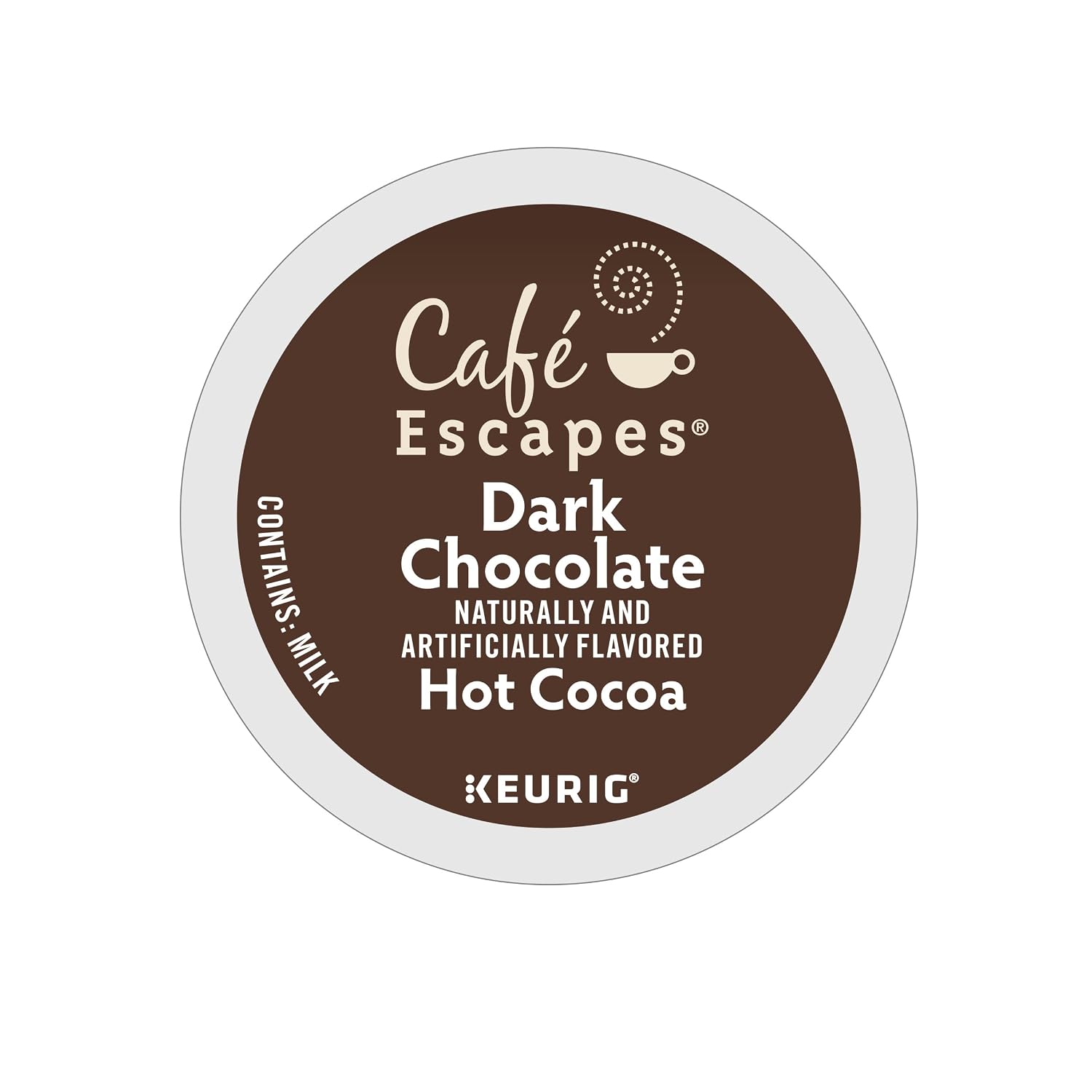 Café Escapes Milk Chocolate Hot Cocoa Keurig Single-Serve K-Cup Pods, 24 Count