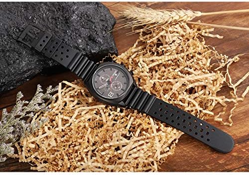 HUAFIY Silicone Watch Band 20mm22mm24mm FKM Rubber Watch Band for Men Women