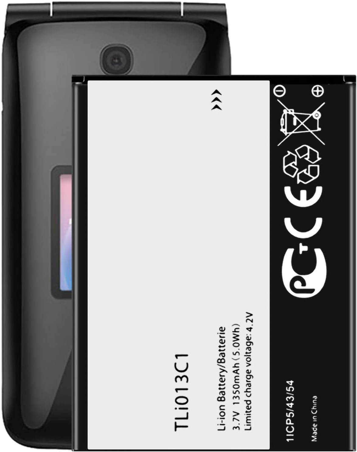 Battery TLi013C1 for TracFone Alcatel My Flip Myflip A405DL Replacement
