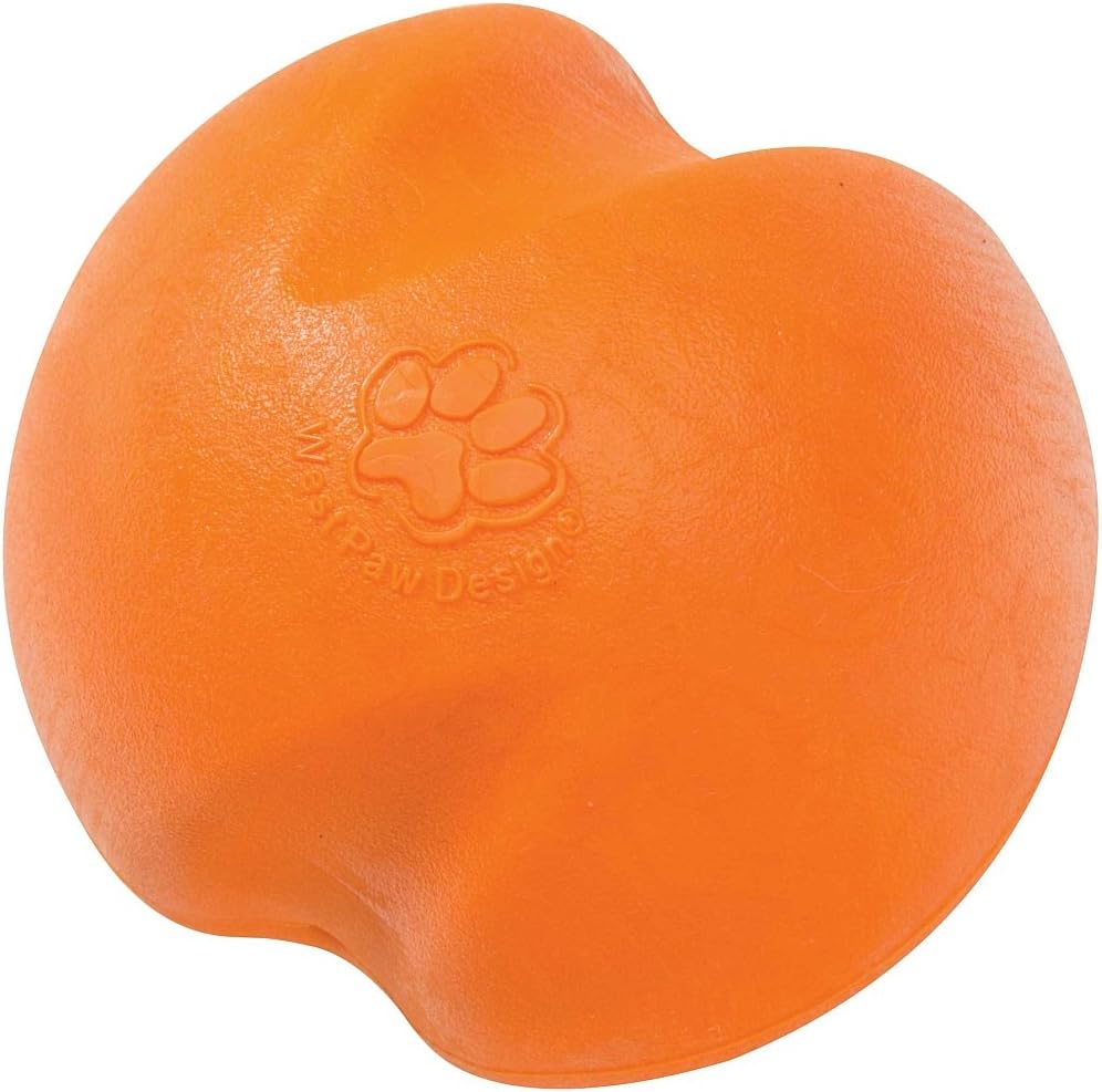 WEST PAW Zogoflex Jive Ball Dog Chew Toy – Bouncing Toys for Dogs, Fetch, Catch, Chewing, Play – Floatable, Recyclable Balls – Latex-Free, Non-Toxic, Dishwasher Safe Dog Toy, X-Small 2", Granny Smith