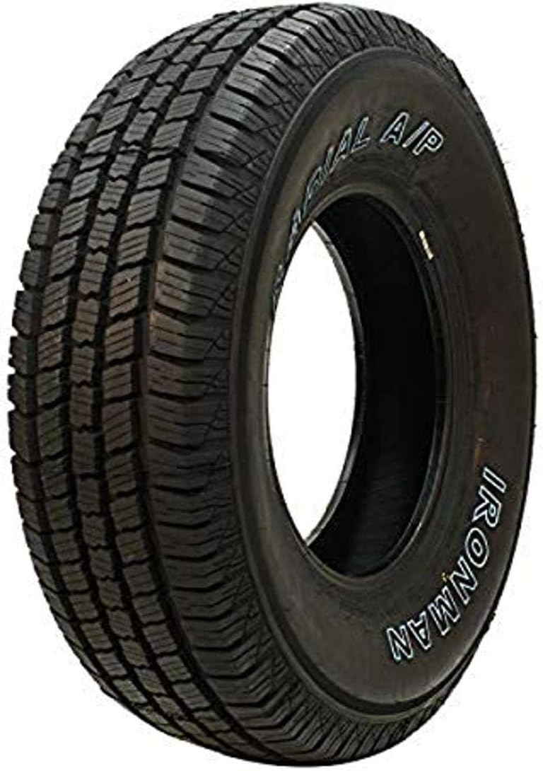 Ironman Radial A/P 265/70R17 115T | Truck/SUV Highway All Season Traction 115T Rated Standard Load Radial Construction Outlined White Lettering Tire