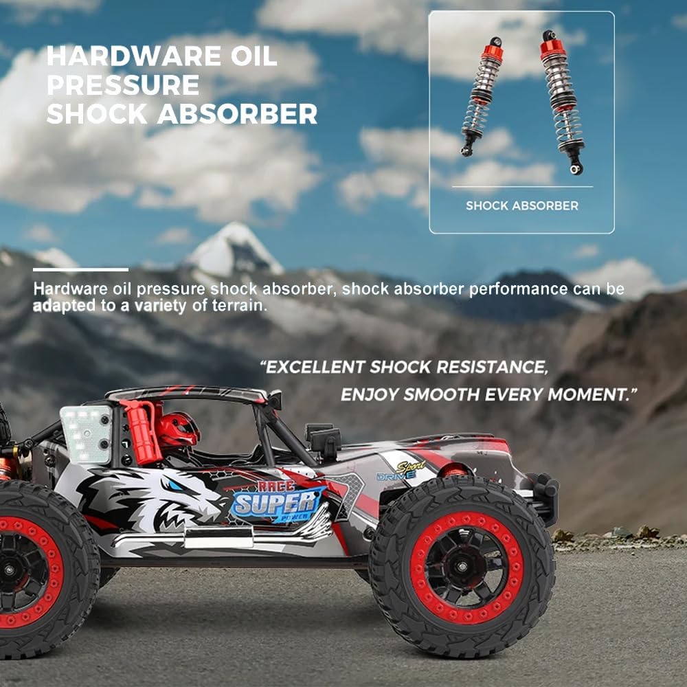 GoolRC WLtoys 124028 Brushless Fast RC Cars, 1:12 Scale 60KM/H High Speed Remote Control Car