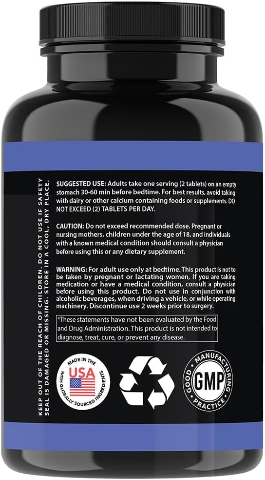 Garcinia Cambogia PM Weight Loss Sleep, All Natural Supplement w/Valerian Root & Melatonin to Help Burn Fat Overnight, Night Time Appetite Suppressant