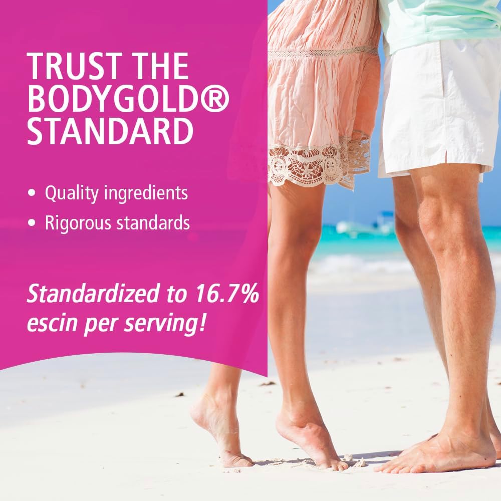 Body Gold Venastat, Leg Vein Support Supplements, 60 Veggie Capsules