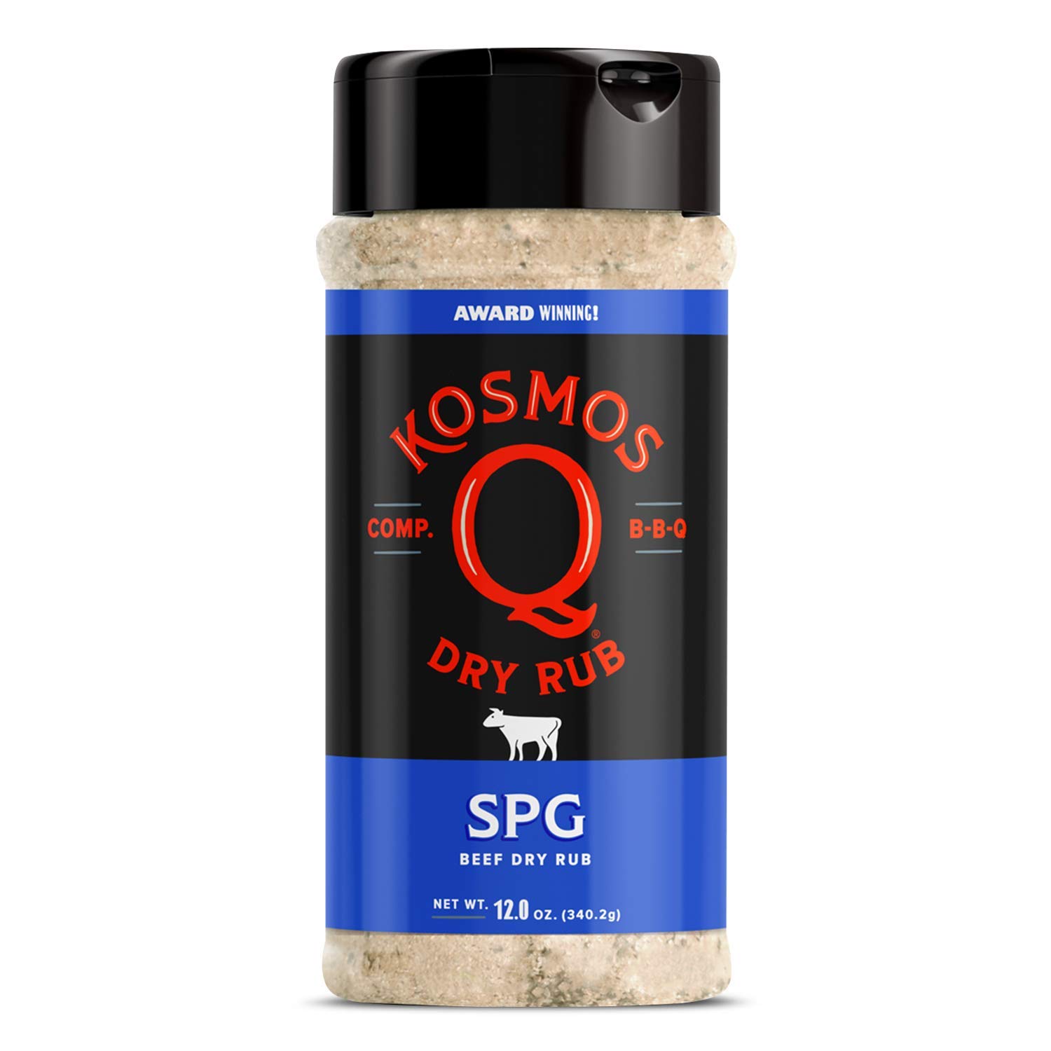 Kosmos Q BBQ Grill Spices & Seasonings Set, Father’s Day Gift for Him, 8 Flavor BBQ Rub Variety Pack with Cow Cover, Dirty Bird, SPG & More