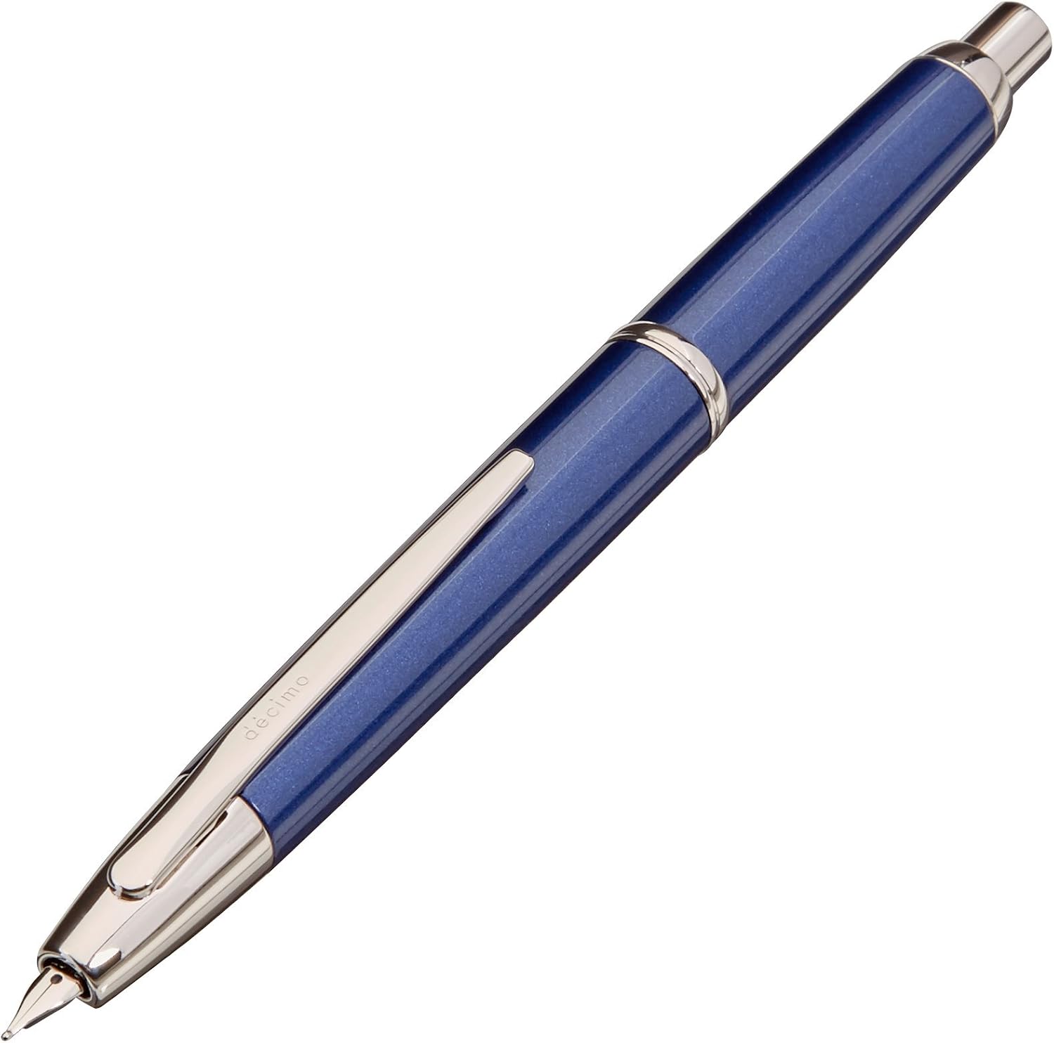 Pilot Fountain Pen Capless Decimo, Dark Gray Myca Body, F-Nib