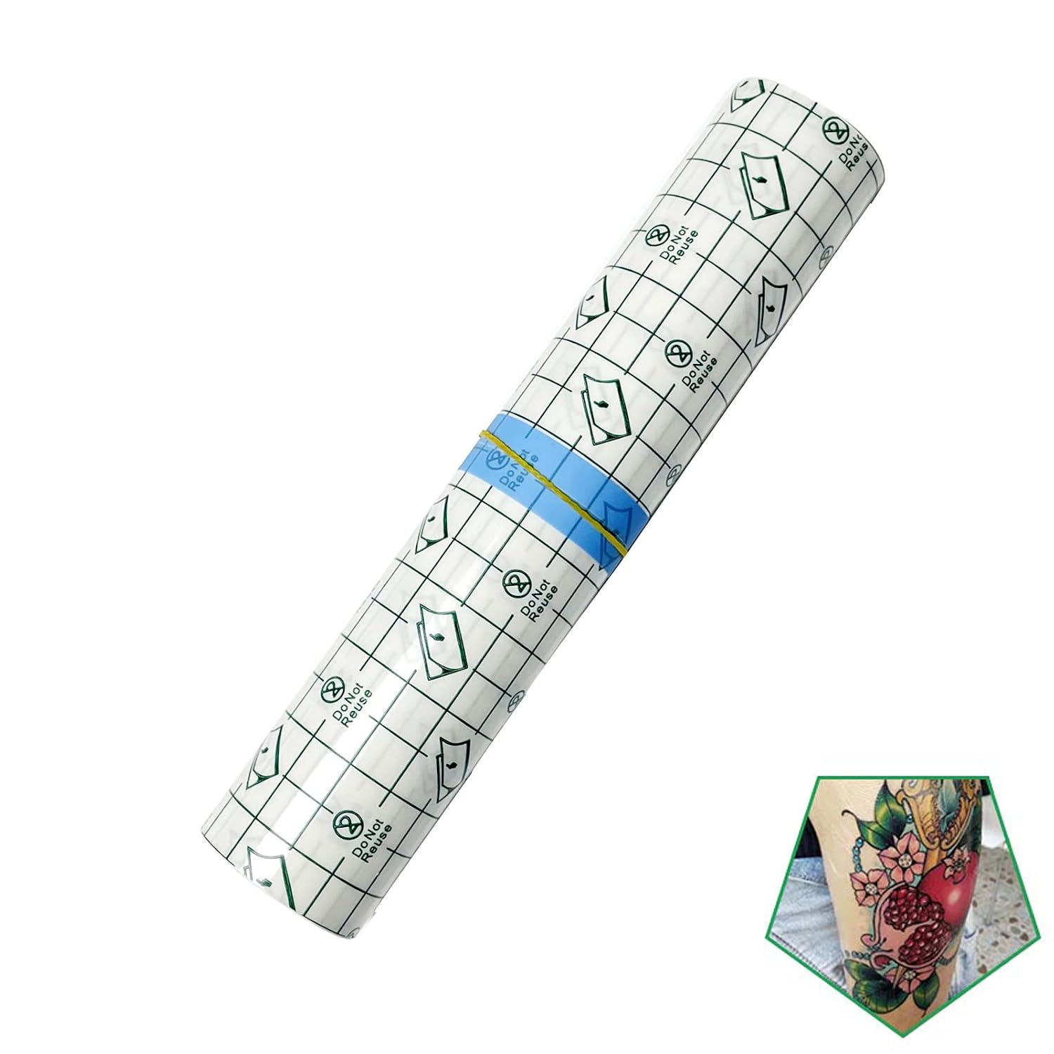 Flatoedu Tattoo Aftercare Bandage Roll 6" x 2 Yard - Waterproof Film