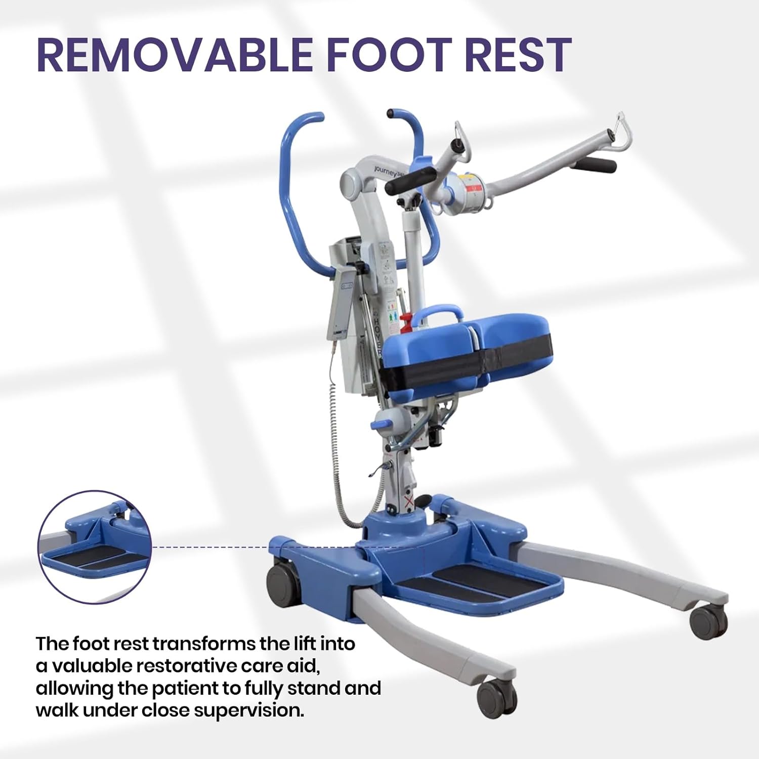 Joerns Hoyer Journey Sit to Stand Electric Power Patient Lift | Ultra Compact