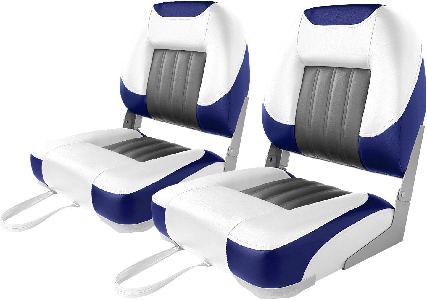 XGEAR Fold-Down Boat Seat, Low Back Fishing Boat Chair