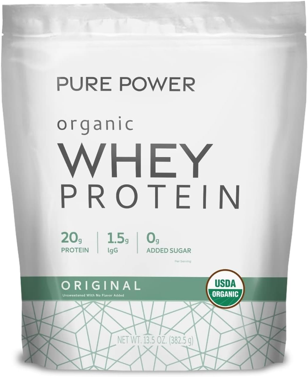 Dr. Mercola Pure Power Organic Whey Protein, 20 g, 20.60 oz (15 Servings)
