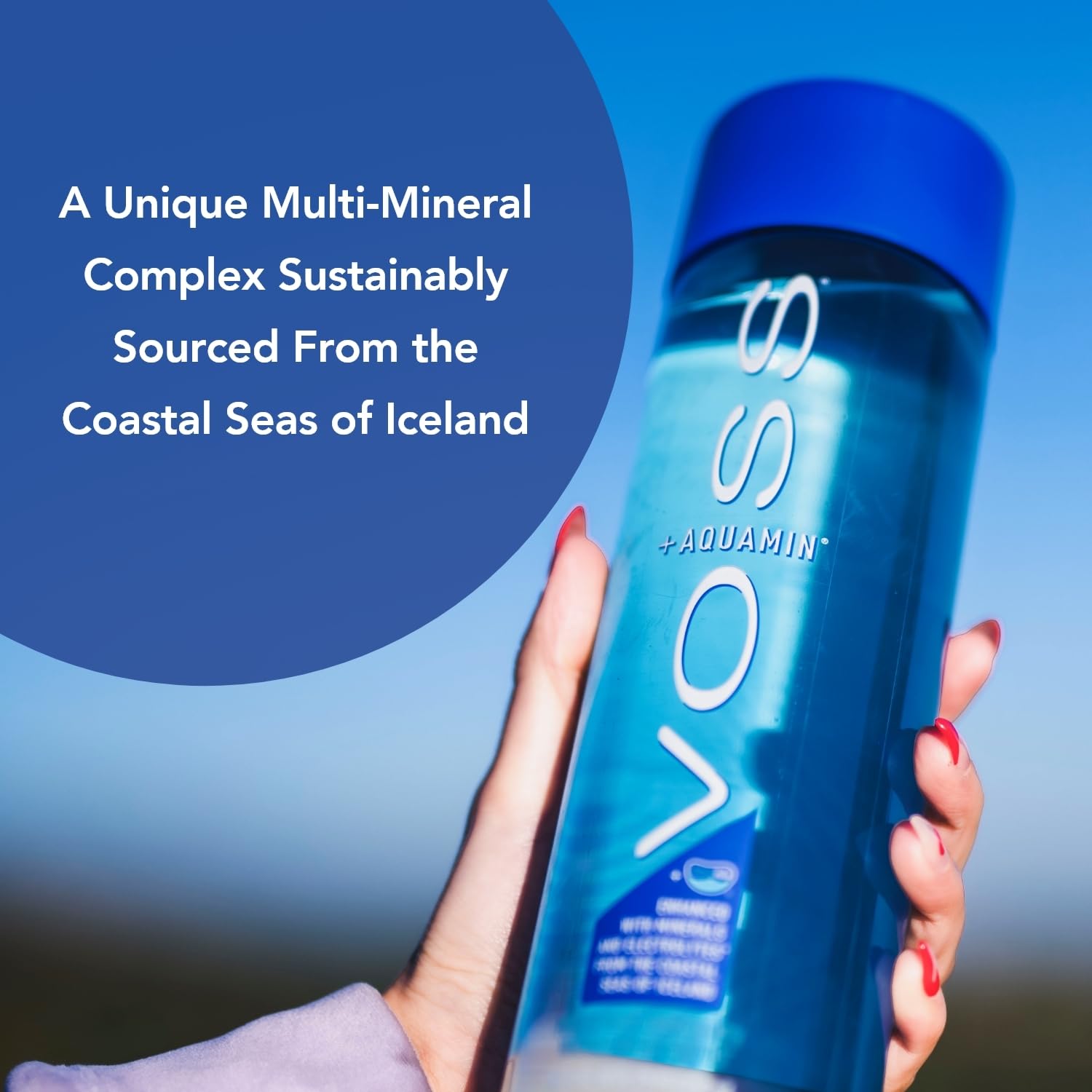 VOSS+ Aquamin Enhanced Water - 12 Pack Bottles, 850ml - Purified Hydrating